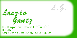 laszlo gantz business card
